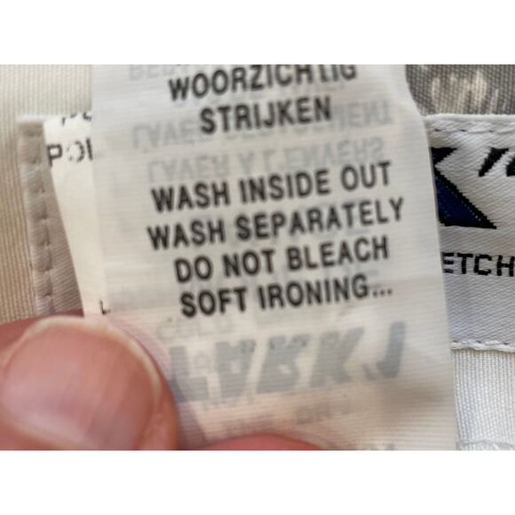 Tark 1 Paris Stretch White, Gray Floral Pants, Size M - Picture 8 of 14